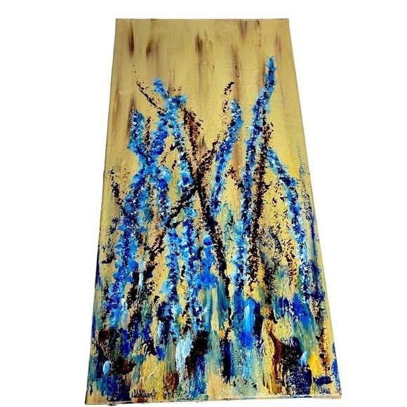 Original Artwork Acrylic’s on Canvas Tall Floral - Picture 1 of 13